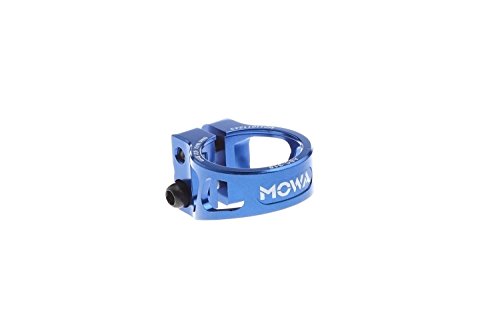 MOWA ASC Road Cyclocross CX Mountain Bicycle Mtb Bike Cycling Alloy Seatpost Clamp 31.8 and 34.9 (Blue, 31.8mm)