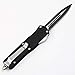 OTF Safety Knife Double Action Dual Edge Black Emergency Outdoor Rescue Knives