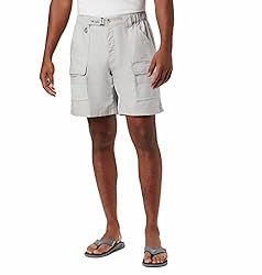 Columbia Men's Half Moon Iii Short, Cool Grey, 5X x 8