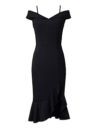 VFSHOW - Vestido de cóctel con volantes, para mujer, para fiesta, con diseño de sirena