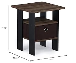 Furinno Andrey End Table / Side Table / Night Stand
