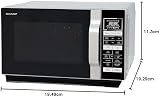 Sharp R860SLM 25L Combi Microwave Oven 900W Silver Flatbed Grill view 9