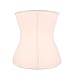 Lover-Beauty Women's Latex Underbust Corset Waist Training Cincher 9 Steel Boned Size M Beige