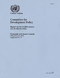 Report of the Committee for Development Policy on the Twelfth Session (22-26 March 2010), United Nations, 9218801783