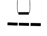 Stimtastic Chewable Silicone Block Necklace Nontoxic BPA and Phthalate Free, Black