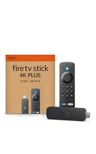 Amazon Fire TV Stick 4K Plus, mit Unterstützung für Wi-Fi 6 sowie Streaming in Dolby Vision/Atmos und HDR10+, finde Serien schneller mit Alexa+
