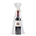 100 Gusset Cello Bags with Ties - 2.8 mil Big Size Gift Wrap Cellophane Bag - Clear Wine Bottle Gift Bags Large for Favor (8