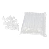 Homyl 20pcs Small Plastic Perfume Funnels and Pack