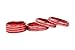 YOCTM for 2018-2023 Wrangler JL Interior Trim Kit Parts Accessories Headlight AC Switch Knob Button Decoration Cover Ring Red (Pack of 4)