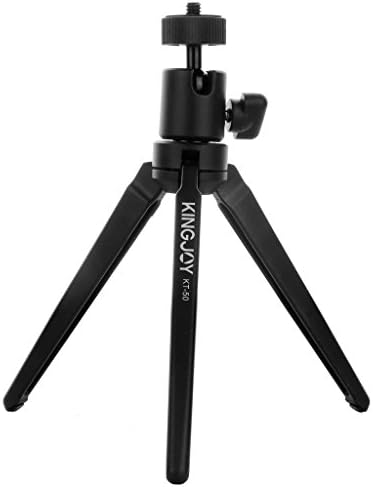 Tabletop Mini Tripod Portable with Swivel Ball Head Solid Aluminum for Digital Camera Spotting Scope Camcorder KINGJOY