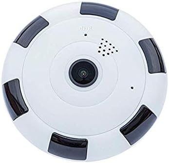 Fisheye Dome Camera IP WiFi 1080P - 360 Degree Smart Home Security Monitor with Audio Motion Detection Alarm Monitor at Night for Home Security Support Micro SD Card Support Smartphone Nanny