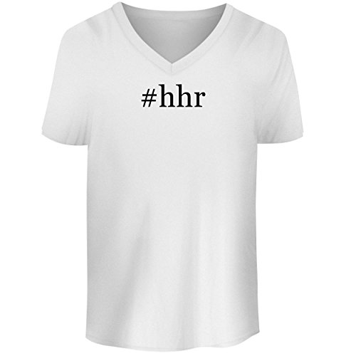 BH Cool Designs #HHR - Men's V Neck Graphic Tee, White, Small