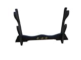 Handmade Sword - Black Lacquered Wood, Deluxe Table Stand for Katana or Wakizashi Swords, Sword Table Display Holder