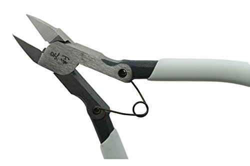 Valtcan One Pull Sharp Nipper Model Kit Pro Pointed Side Sprue Cutter Nippers (White)