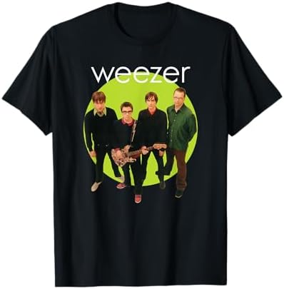 Amazon.com: Weezer - Green Album Circle T-Shirt Small : Clothing