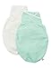 Ergobaby Swaddler 2 Pack - 100% Cotton Baby Swaddle Blanket - Green/Natural - Small/Medium