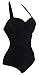 UniSweet Women Retro One Piece Halter Pin Up Monokini Swimsuits (Womens Size)