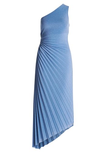 Vera Mont Damen Abendkleid im Glitzer-Look 38, Blue Riviera