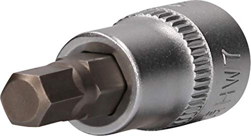 BRILLIANT TOOLS BT021874 3/8 Zoll 6-Kant Schraubendreher-Einsatz, 49m m, 7mm [Powered by KS TOOLS]