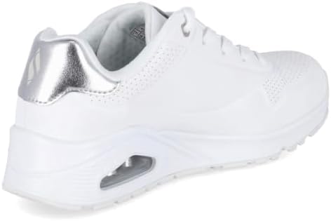 Uno Golden Air Scarpe da Ginnastica da Donna, White Durabuck/Silver Trim, 38 EU