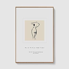 Framed Canvas Home Artwork Decoration Line Art Canvas Wall Art for Living Room, Bedroom - 16x24 inches