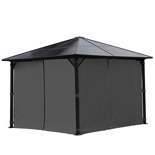 BRAST Alu Pavillon Summerdream | viele Modelle & Farben | Größen 3x3m 3x4m | Moskitonetz + LED | TÜV geprüft… – Bild 8