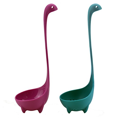 2 Value Pack - Nessie Colander + Nessie The Loch Ness Monster Ladles (Blue+Purple)