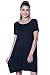 Alexander + David A+D® Womens Casual Jersey Shortslv Swing Tunic Dress w/Pockets (Black, Small)