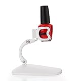 Makartt Anti Spill Nail Polish Holder Display Wide Sturdy Base White No Mess for DIY Nail Art