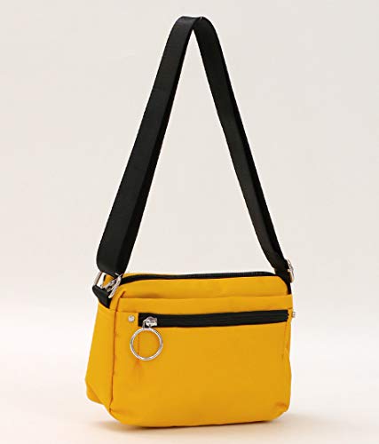 Amazon Anap アナップ リングzipサコッシュバッグ イエロー F