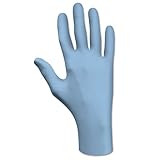 SHOWA 8005XL N-DEX Plus Lightly Powdered Nitrile Disposable Gloves, 8 mil, X-Large, Blue