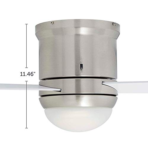 NOMA Ceiling Fan with Light Dimmable Ceiling Fan with Frosted Glass
