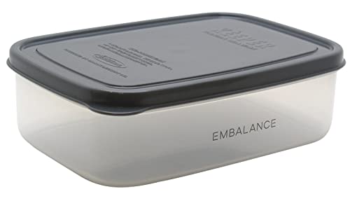 ウィルマックス(Wilmax) EMBALANCE(エンバランス)保存容器 レクタングルコンテナ(角型)M(870ｍｌ) グレーT12220