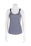 686107-066 WOMEN ELASTIKA KEYHOLE TANK VNR NIKE COOL GREY/HTR/BLACK