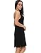 GYS Women's Bamboo Viscose Full Slips for Under Dresses Soft Adjustable Spaghetti Straps Cami Slip Dress, Black, X-Large