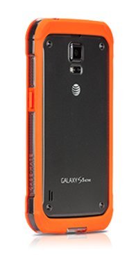 Case-Mate Hula Bumper for Samsung Galaxy S5 S 5 Active - Retail Packaging - Orange