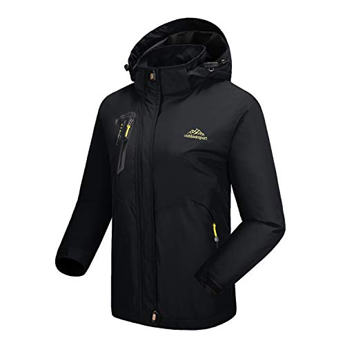 BIYLACLESEN-Womens-Waterproof-Hooded-Jacket-Lightweight-Softshell-Casual-Sportswear