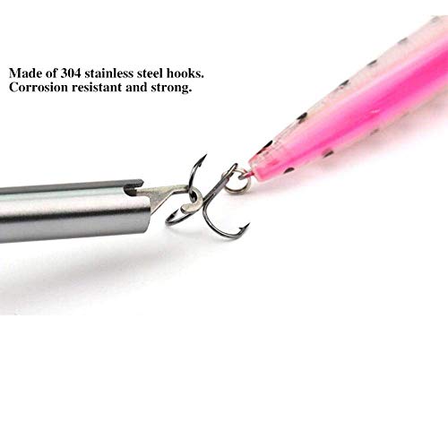 Easy Fish Hook Remover Tools - 2019 New Squeeze-Out Fish Hook Separator Tools, Portable Easy Reach Fishing Hooks Extractor, Fast Decoupling,2 Pack - Thumbnail 5