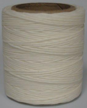 Maine Thread - .030" White Waxed Polycord. 210 feet Each. Includes 2 spools.