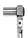 TEKTON 1/4 Inch Drive x 5 Inch Swivel Head Quick-Release Ratchet | 1490