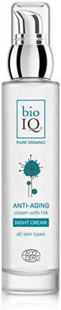 Organic Anti-aging Night Cream for Face + Hyaluronic Acid. Potent Anti-aging Cream, Anti-wrinkle Treatment, Skin Tightening, Collagen Stimulation, Plant Extract. Cruelty Free