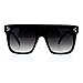 Oversized Square Sunglasses New Hip Fashion Flat Top Flat Frame Black