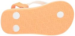 Roxy Kids' TW Pebbles VI Flip Flop Sandals, peach