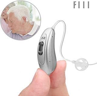 FIIL Hearing Ampilifier FIIL-G2090 Digital Noise Reduce Volume Control Personal Mini Sound Amplifier Battery with Digital Noise Cancelling (Silver, Right)