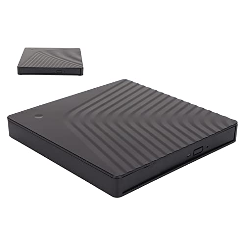 Tbest Externes DVD-Laufwerk, Externes DVD-Laufwerk Abnehmbares USB3.0/USB 2.0 5 Gbps Laptop Optisches Laufwerk Gehäuse für 12,7mm/9,5mm SATA DVD RW Laufwerk
