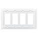 Franklin Brass Classic Architecture (1-Pack) Decorative Light Switch Cover Pure White 4-Gang Decorator/Rocker Wall Plate Quad Switch Plate Cover Electrical Outlet Guard W35252-PW-C
