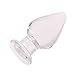 Epichao Huge Head Glass Butt Plug Crystal Anal Plug Bum Plug Bomb Plug Anal Trainer Anal Expander Training Sex Toy (2.95