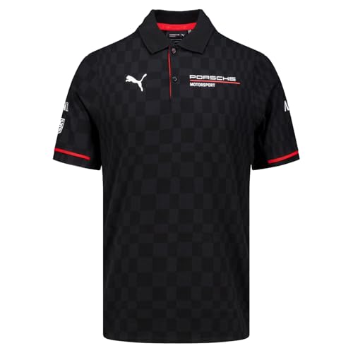 PUMA Porsche Motorsport Herren Team Poloshirt - Schwarz - Größe: L