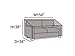 Covermates Outdoor Sofa Loveseat Cover - Water Resistant Polyester, Drawcord Hem, Mesh Vents, Seating and Chair Covers, 56W x 34D x 38H, Khaki