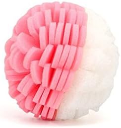 Body Buff - Foam Scrubber Loofah for Exfoliation & Cleansing - Removes Oil, Dirt, Impurities & Dead Skin - Sensitive, Dry, Oily, or Combination Skin - Customize Gentle to Clinical - Pink/White
